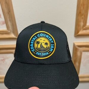 OTTO Black Hat with Yellow and Blue Patch